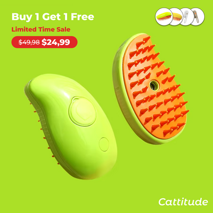 Cattitude™ FurFresh Steam Brush