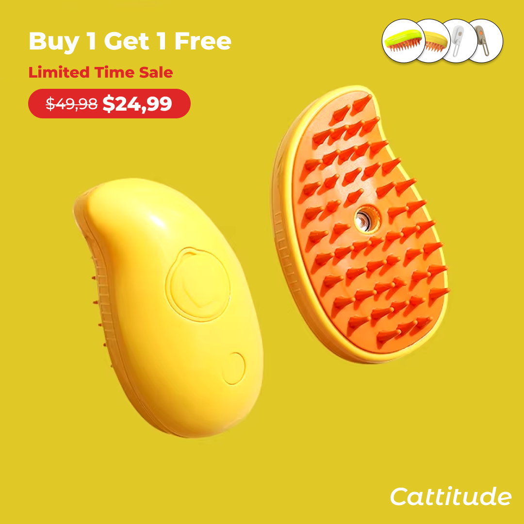 Cattitude™ FurFresh Steam Brush